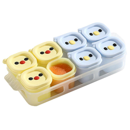 Freezer Trays for Food Storage 50ml x 8 Cups Egg Tart Molds with Lid