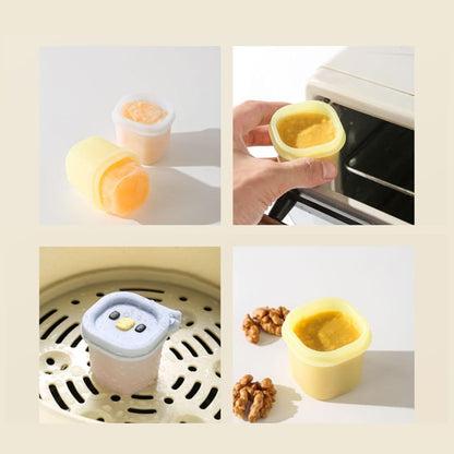 Freezer Trays for Food Storage 50ml x 8 Cups Egg Tart Molds with Lid