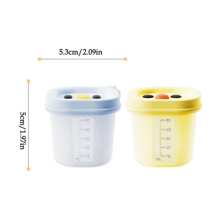 Freezer Trays for Food Storage 50ml x 8 Cups Egg Tart Molds with Lid