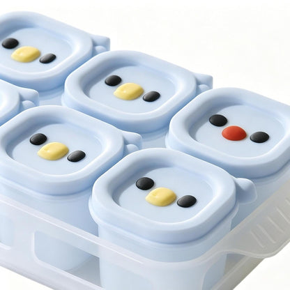 Freezer Trays for Food Storage 50ml x 8 Cups Egg Tart Molds with Lid