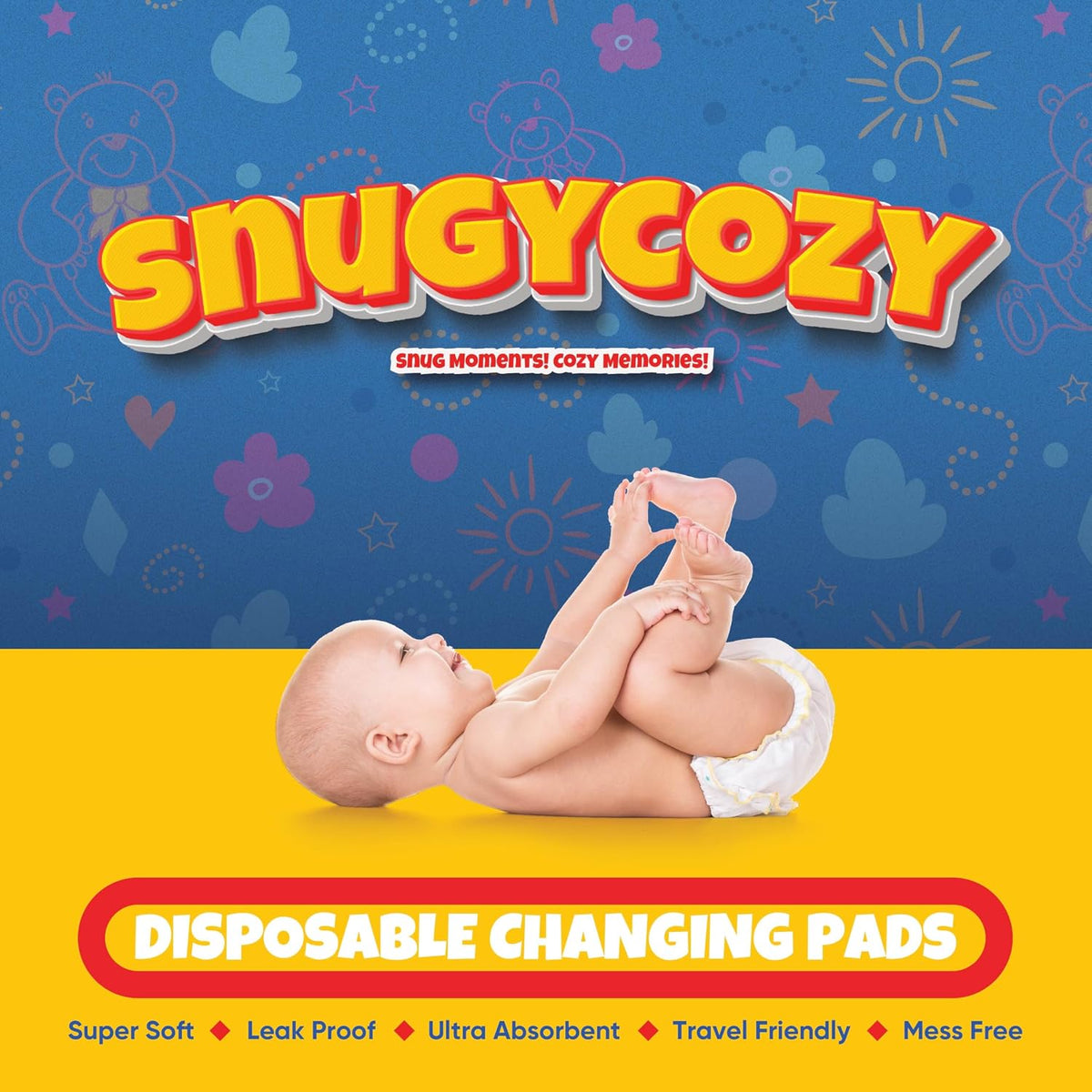100 Pack Disposable Baby Changing Pads Super Absorbent Waterproof Bed Protector Underpads, Diaper Changing Pad Potty Training Liners 17 X 13 Inches