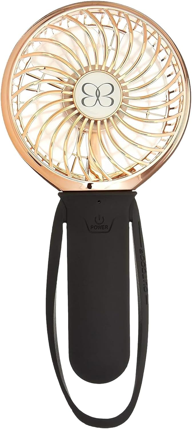 Buggygear 3 Speed USB Rechargeable Turbo Fan with Power bank and LED Flashlight, Buggy Gear - Black/Champagne