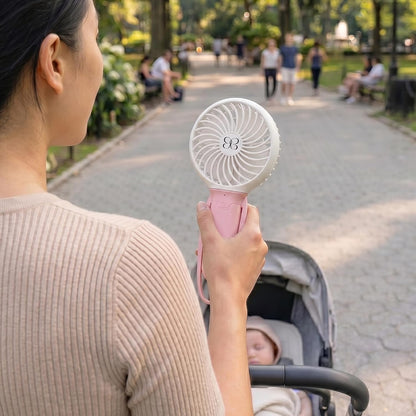 Buggygear 3 Speed USB Rechargeable Turbo Fan with Power bank and LED Flashlight, Buggy Gear - Black/Champagne
