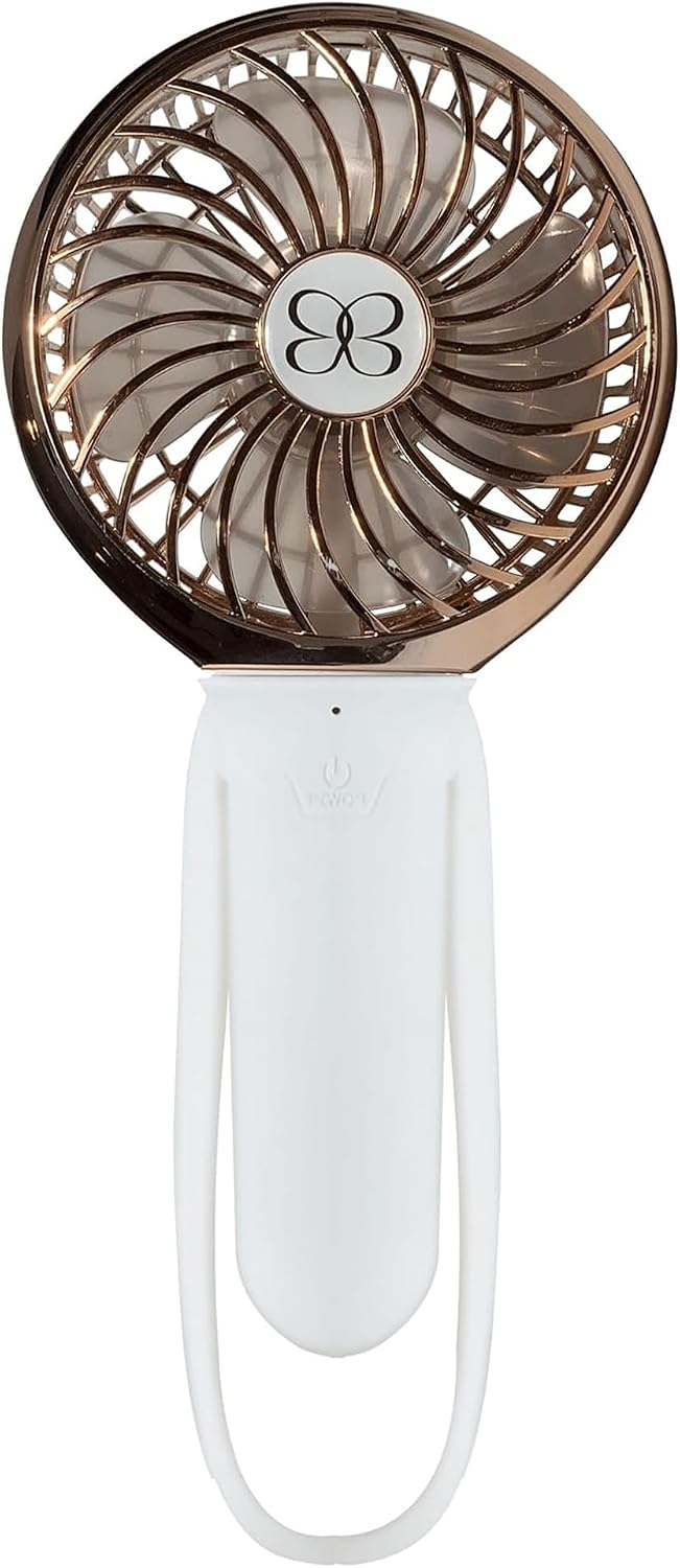Buggygear 3 Speed USB Rechargeable Turbo Fan with Power bank and LED Flashlight, Buggy Gear - Black/Champagne