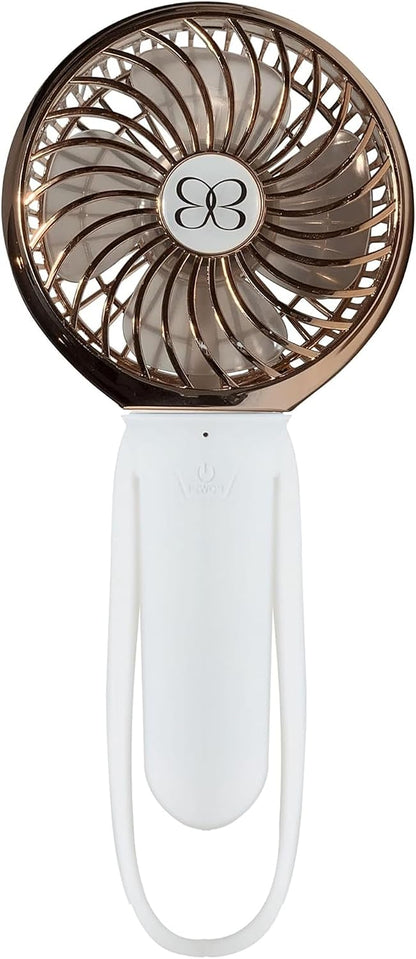 Buggygear 3 Speed USB Rechargeable Turbo Fan with Power bank and LED Flashlight, Buggy Gear - Black/Champagne