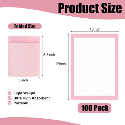 100 Pack Disposable Changing Pads 17 x 13 in