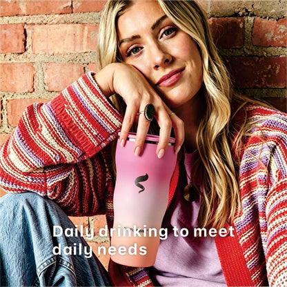 20 oz Insulated Tumbler, Straw and Flat Lids,Jelly Green | 18/8 stainless steel, double-wall vacuum insulation, BPA-free materials, reusable straw, for everyday hot and cold drinks.