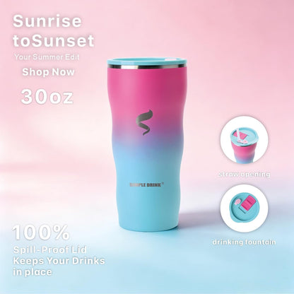 20 oz Insulated Tumbler, Straw and Flat Lids,Jelly Green | 18/8 stainless steel, double-wall vacuum insulation, BPA-free materials, reusable straw, for everyday hot and cold drinks.