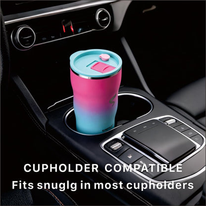20 oz Insulated Tumbler, Straw and Flat Lids,Jelly Green | 18/8 stainless steel, double-wall vacuum insulation, BPA-free materials, reusable straw, for everyday hot and cold drinks.