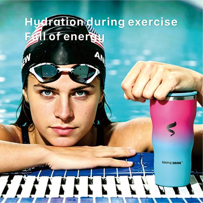 20 oz Insulated Tumbler, Straw and Flat Lids,Jelly Green | 18/8 stainless steel, double-wall vacuum insulation, BPA-free materials, reusable straw, for everyday hot and cold drinks.
