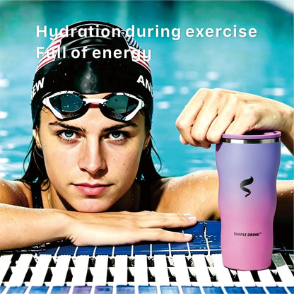 20 oz Insulated Tumbler, Straw and Flat Lids,Jelly Green | 18/8 stainless steel, double-wall vacuum insulation, BPA-free materials, reusable straw, for everyday hot and cold drinks.