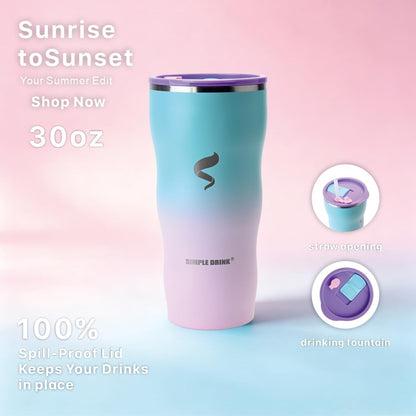 20 oz Insulated Tumbler, Straw and Flat Lids,Jelly Green | 18/8 stainless steel, double-wall vacuum insulation, BPA-free materials, reusable straw, for everyday hot and cold drinks.