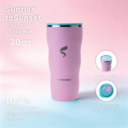 20 oz Insulated Tumbler, Straw and Flat Lids,Jelly Green | 18/8 stainless steel, double-wall vacuum insulation, BPA-free materials, reusable straw, for everyday hot and cold drinks.