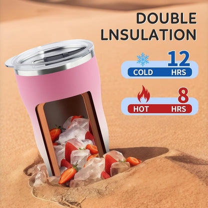 20 oz Insulated Tumbler, Straw and Flat Lids,Jelly Green | 18/8 stainless steel, double-wall vacuum insulation, BPA-free materials, reusable straw, for everyday hot and cold drinks.