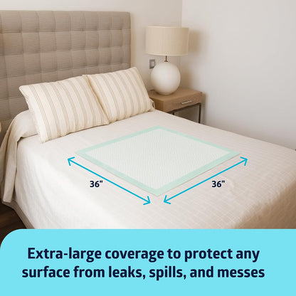 Bed Pads Disposable Adult, Heavy Duty Chux Pads, 36x36, Incontinence Bed Pads for Adults, Chucks Underpads Extra Large, Disposable Bed Pads for Incontinence, Pee Pads