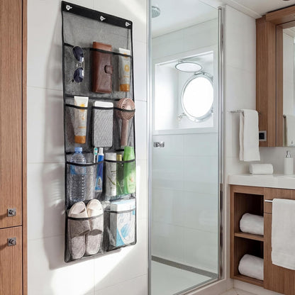 Magnetic Cruise Shower Organizer over the Door Organizer, Black