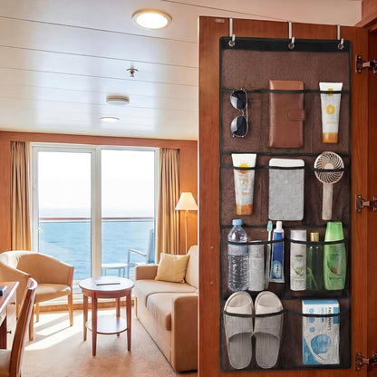 Magnetic Cruise Shower Organizer over the Door Organizer, Black