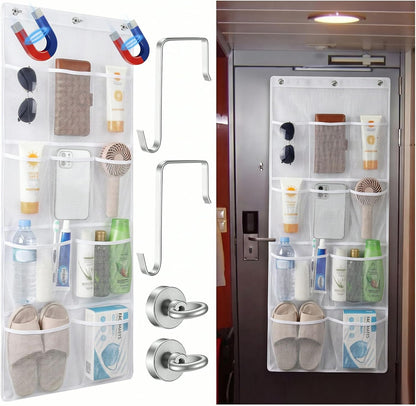 Magnetic Cruise Shower Organizer over the Door Organizer, Black