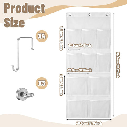 Magnetic Cruise Shower Organizer over the Door Organizer, Black