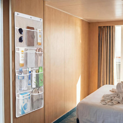 Magnetic Cruise Shower Organizer over the Door Organizer, Black