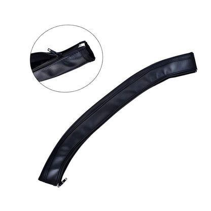 Universal Stroller Handlebar Cover – PU Leather Armrest Sleeve for Baby Strollers, Dustproof and Protective Grip for Infant and Toddler Prams, Brown