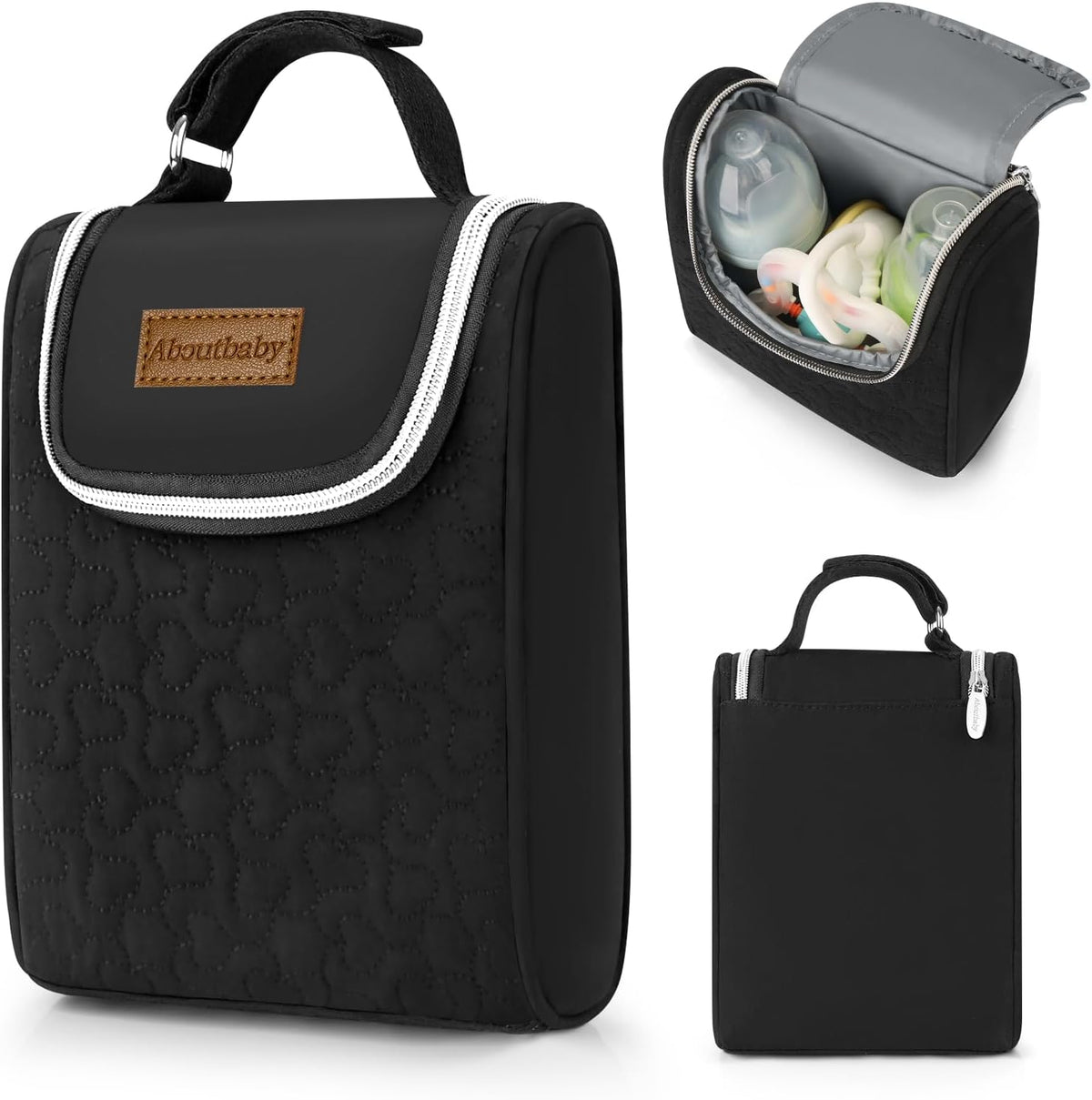 Breastmilk Cooler Bag, Insulated Baby Bottle Cooler Tote Bags for Nursing Mom Daycare, Portable Breast Milk Cooler Bag for Travel
