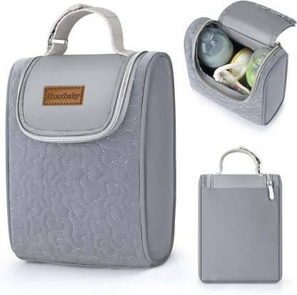 Breastmilk Cooler Bag, Insulated Baby Bottle Cooler Tote Bags for Nursing Mom Daycare, Portable Breast Milk Cooler Bag for Travel