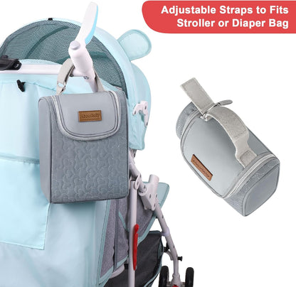 Breastmilk Cooler Bag, Insulated Baby Bottle Cooler Tote Bags for Nursing Mom Daycare, Portable Breast Milk Cooler Bag for Travel