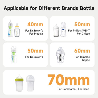 Portable Baby Bottle Warmer with 8000mAh Battery Suitable for Breastmilk and Formula Feeding Travel Baby Bottle Warmer for Breastmilk Waterless Heating System Digital Display Keeps Warm While Feeding