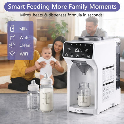 Smart Baby Formula Maker - Advanced WiFi Bottle Maker Formula Dispenser Machine with Automatic Mix & Clean, Instant Warm Water, Fast Milk Make with Accurate Dispensing & Temperature Control