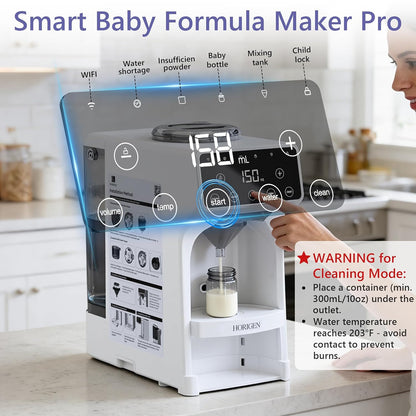 Smart Baby Formula Maker - Advanced WiFi Bottle Maker Formula Dispenser Machine with Automatic Mix & Clean, Instant Warm Water, Fast Milk Make with Accurate Dispensing & Temperature Control