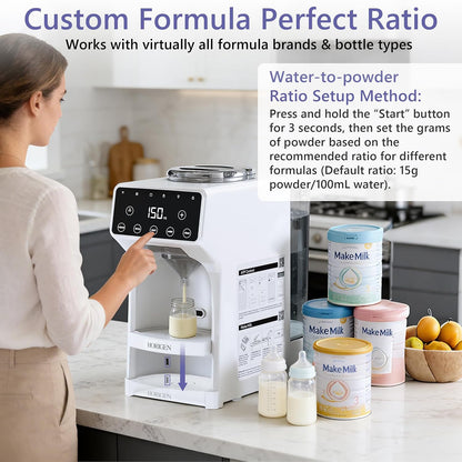 Smart Baby Formula Maker - Advanced WiFi Bottle Maker Formula Dispenser Machine with Automatic Mix & Clean, Instant Warm Water, Fast Milk Make with Accurate Dispensing & Temperature Control