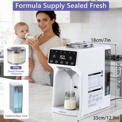 Smart Baby Formula Maker - Advanced WiFi Bottle Maker Formula Dispenser Machine with Automatic Mix & Clean, Instant Warm Water, Fast Milk Make with Accurate Dispensing & Temperature Control
