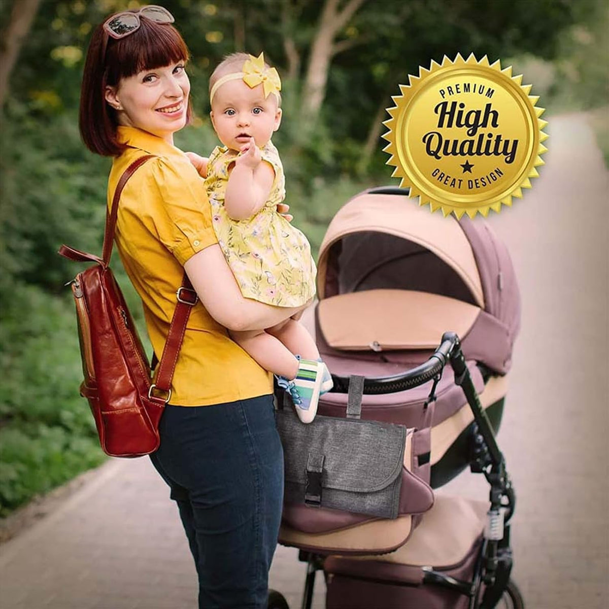 Portable Changing Pad for Baby Changing Pad & Diaper Changer Travel Bag Baby Changing Pad Travel Diaper Changing Mat with Wet Tissue Holder for Walking Travelling