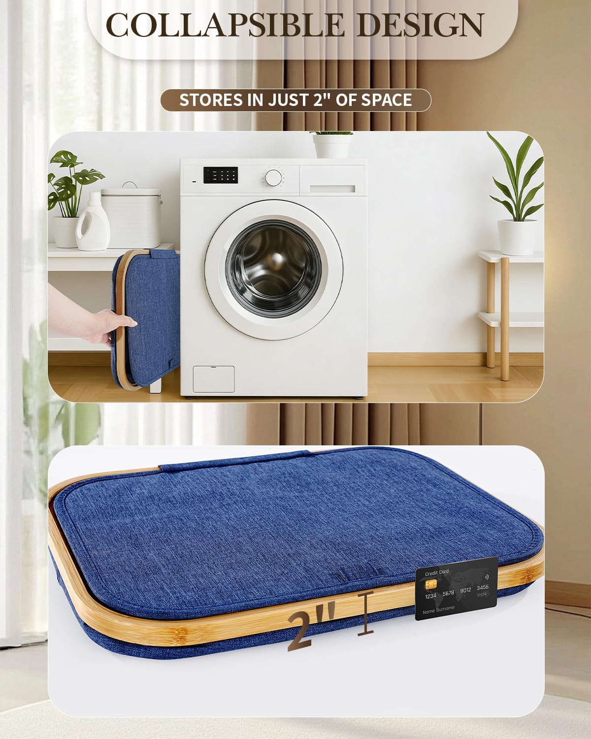 Laundry Hamper with Wheels, 75L Rolling Laundry Basket, Removable Inner Bag