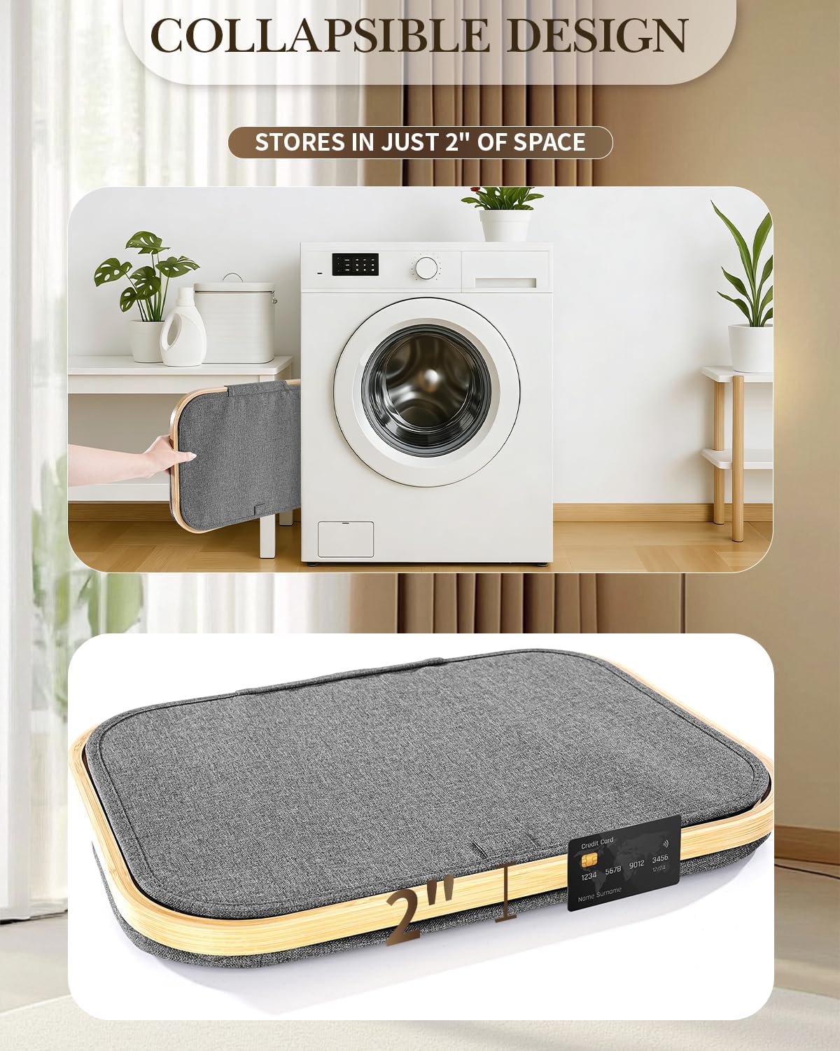 Laundry Hamper with Wheels, 75L Rolling Laundry Basket, Removable Inner Bag