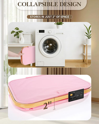 Laundry Hamper with Wheels, 75L Rolling Laundry Basket, Removable Inner Bag