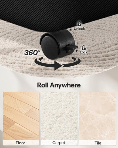 Laundry Hamper with Wheels, 75L Rolling Laundry Basket, Removable Inner Bag