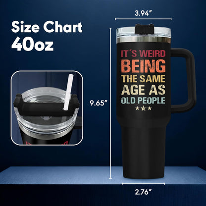 Dad Dadman Funny 40 oz Tumbler with Handle, Funny Dad Gift | Gift for Dad Tumbler 40oz, Cool Dadman Travel Mug, Funny Superhero Birthday from Daughter Son - Colors A