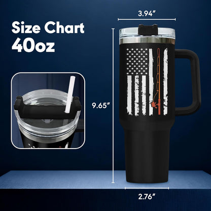 Dad Dadman Funny 40 oz Tumbler with Handle, Funny Dad Gift | Gift for Dad Tumbler 40oz, Cool Dadman Travel Mug, Funny Superhero Birthday from Daughter Son - Colors A