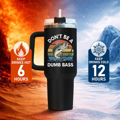 Dad Dadman Funny 40 oz Tumbler with Handle, Funny Dad Gift | Gift for Dad Tumbler 40oz, Cool Dadman Travel Mug, Funny Superhero Birthday from Daughter Son - Colors A