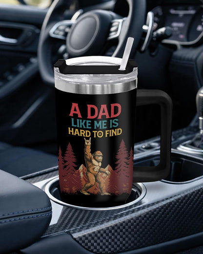 Dad Dadman Funny 40 oz Tumbler with Handle, Funny Dad Gift | Gift for Dad Tumbler 40oz, Cool Dadman Travel Mug, Funny Superhero Birthday from Daughter Son - Colors A
