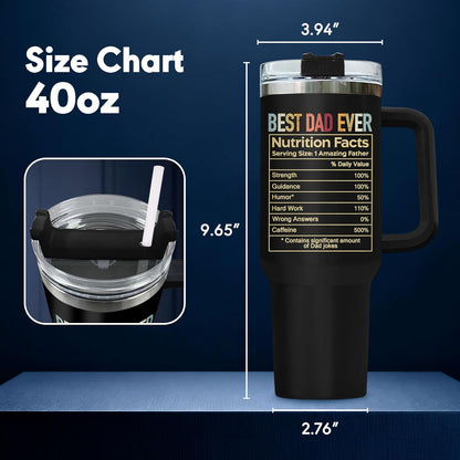 Dad Dadman Funny 40 oz Tumbler with Handle, Funny Dad Gift | Gift for Dad Tumbler 40oz, Cool Dadman Travel Mug, Funny Superhero Birthday from Daughter Son - Colors A