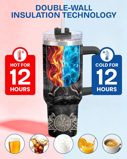 Dad Dadman Funny 40 oz Tumbler with Handle, Funny Dad Gift | Gift for Dad Tumbler 40oz, Cool Dadman Travel Mug, Funny Superhero Birthday from Daughter Son - Colors A