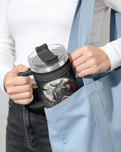 Dad Dadman Funny 40 oz Tumbler with Handle, Funny Dad Gift | Gift for Dad Tumbler 40oz, Cool Dadman Travel Mug, Funny Superhero Birthday from Daughter Son - Colors A
