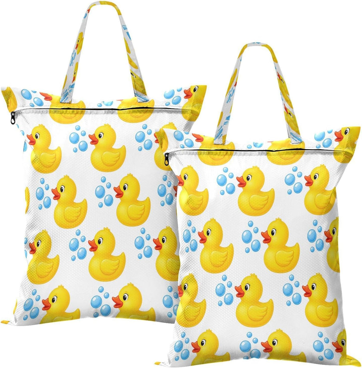 Rubber Ducks Waterproof Travel Laundry Bag Reusable 2 Pack