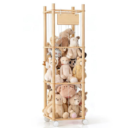 Kids Large Stuffed Animal Storage & Plush Toy Organizer, 53.15" H