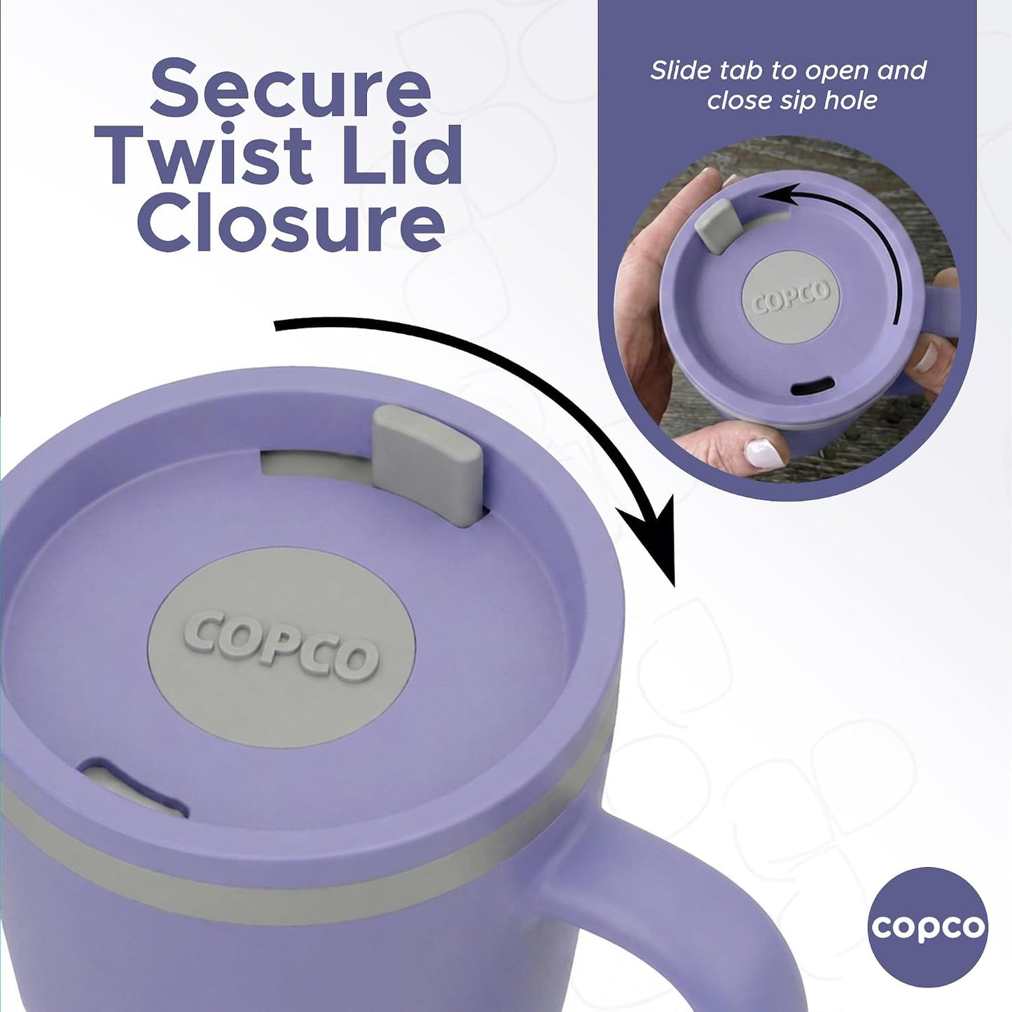 Cone Desk Mug 16 Oz - Purple/Brown, Set of 2