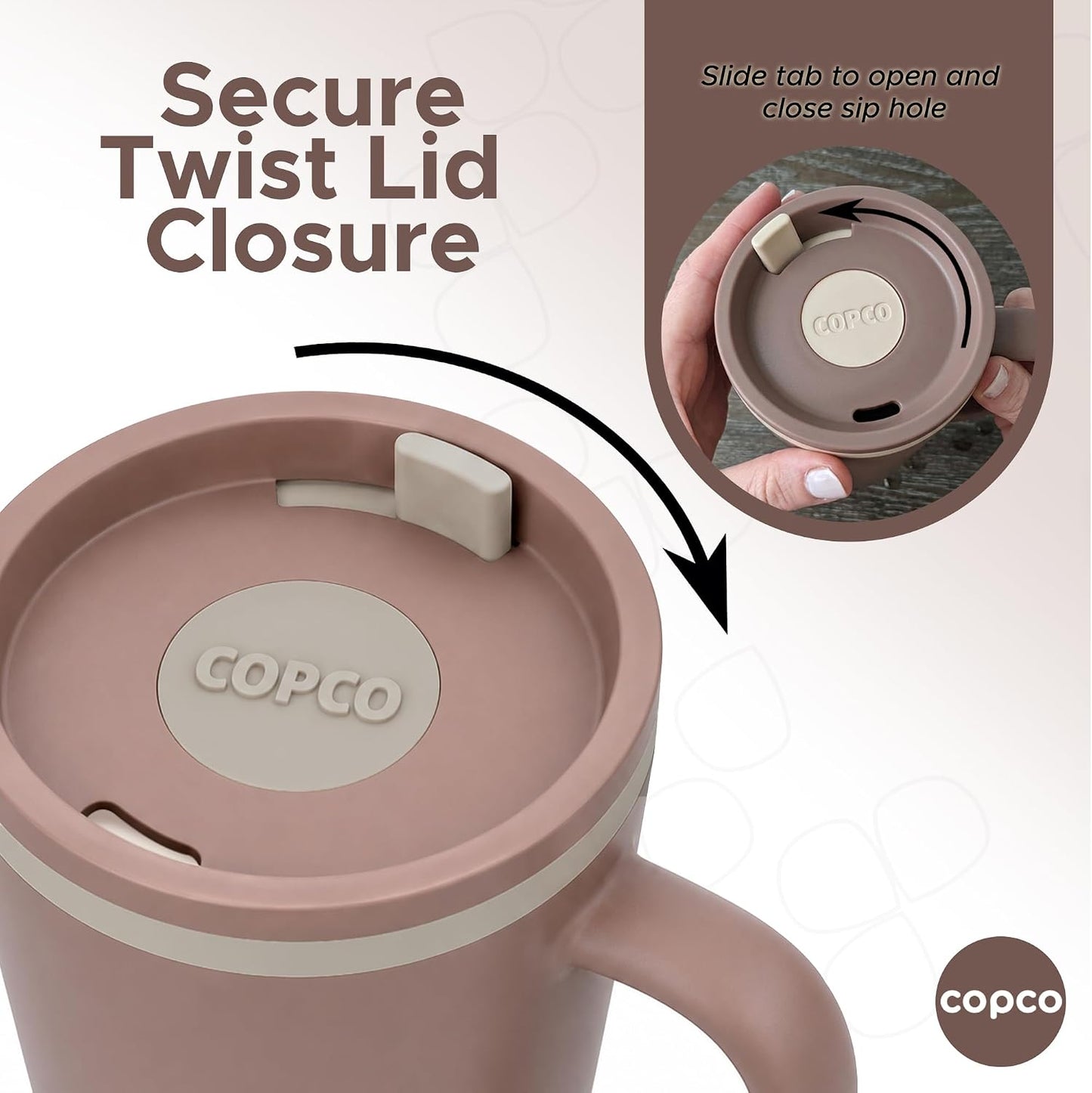Cone Desk Mug 16 Oz - Purple/Brown, Set of 2