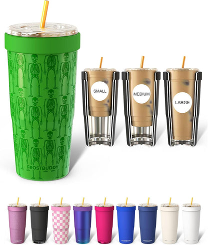 Togo Buddy 30 oz Stainless Steel Vacuum Insulated Tumbler To Go Coffee Cup – Iced Coffee Cups, Iced Coffee Sleeve, Travel Mug, Thermal Cup for Hot & Cold Drinks, Dunkin Cup (Pink Pencil) - Colors B